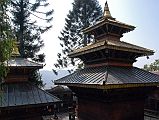 08 Kathmandu Valley Sankhu Vajrayogini Temple Complex With 2-Roofed Temple On Left And 3-Roofed Vajrayogini Temple On Right
